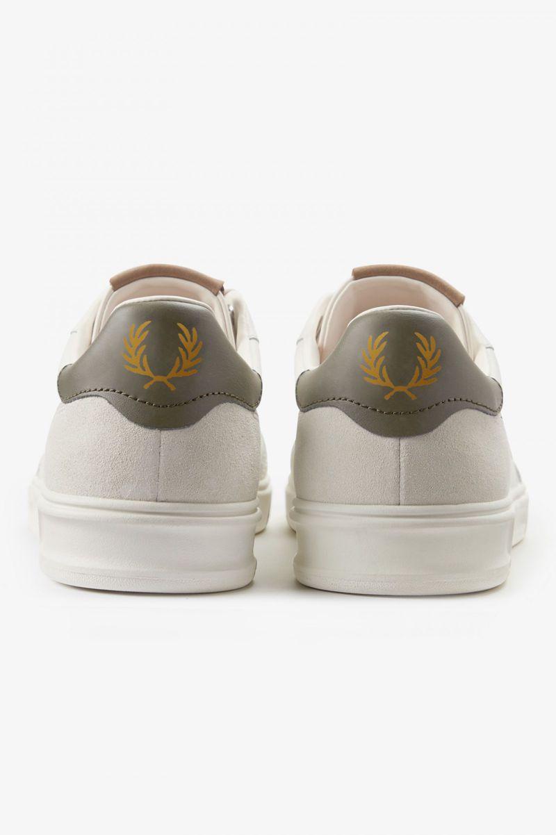 White Fred Perry B400 Men's Shoes | PH 1092HAPK